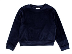 Name It dark sapphire velvet short top